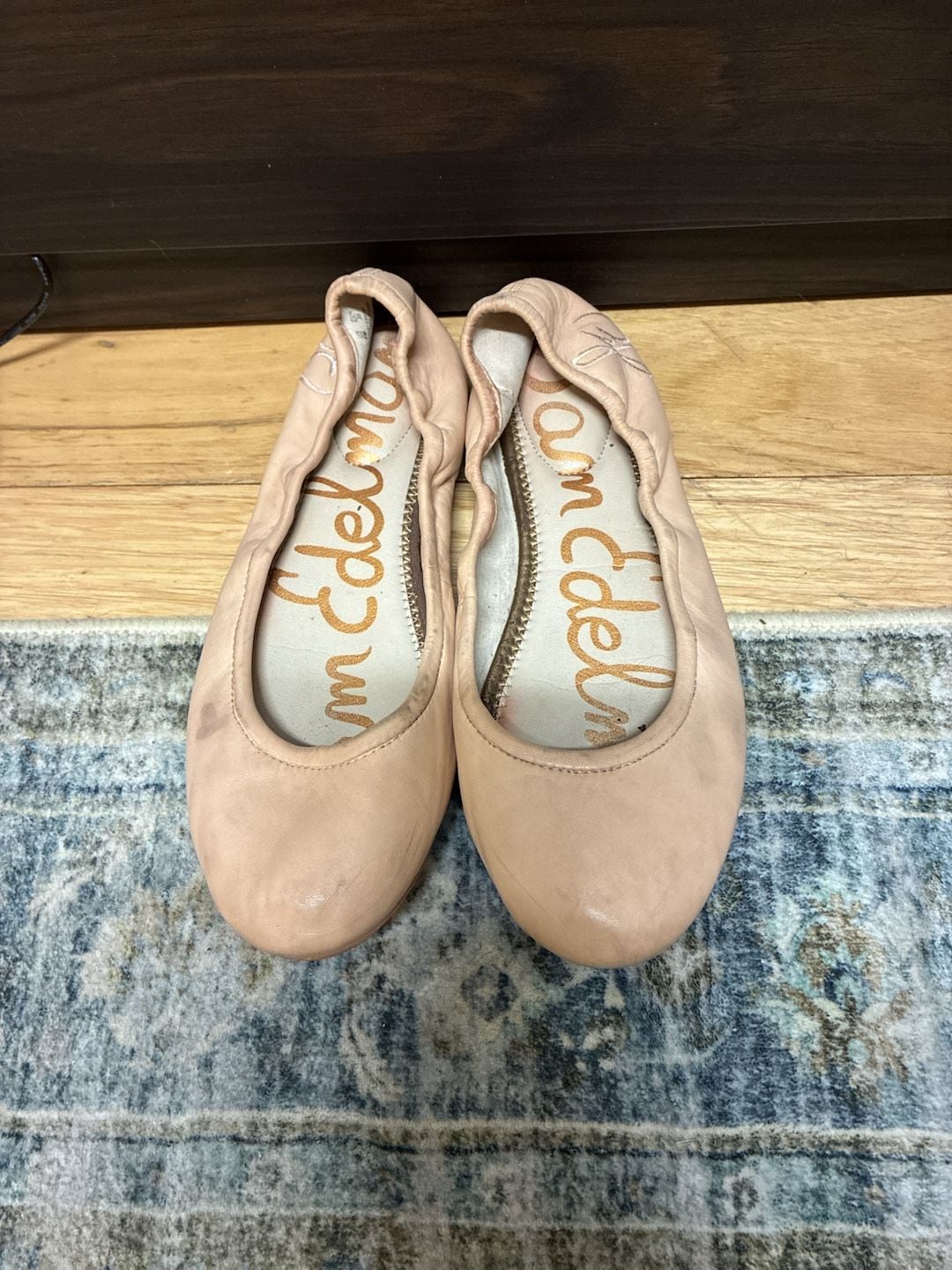 Sam Edelman Felicia Ballet Flat Size 8 Nude Leather 2