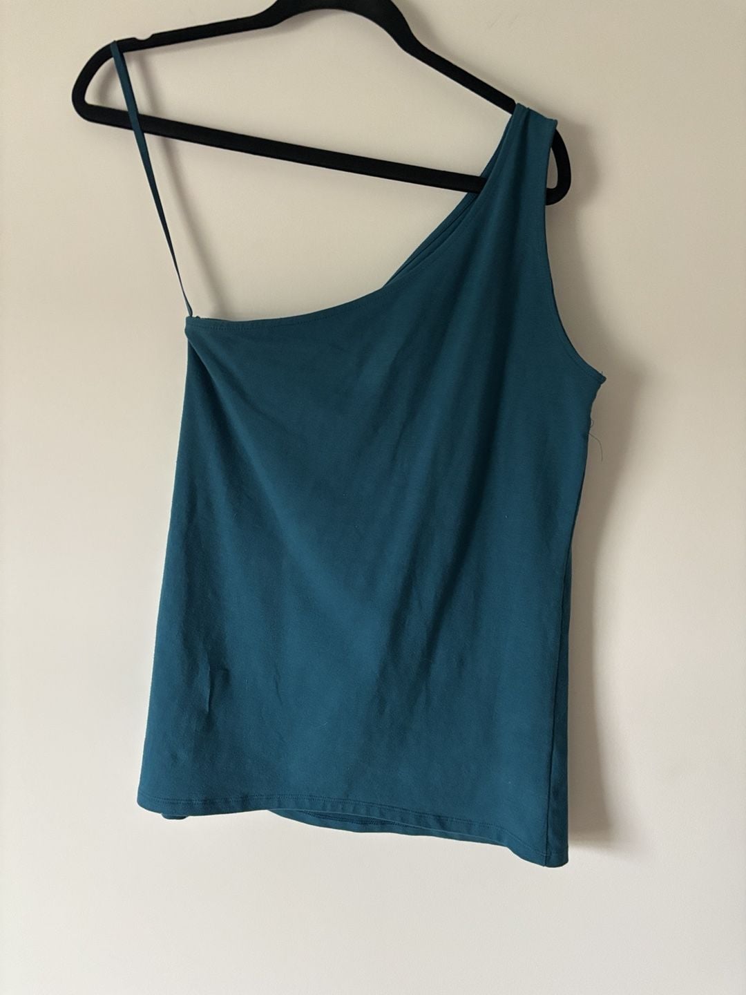 Torrid Foxy Cutout One Shoulder Tank Top Size 0 Teal Cotton Spandex 4
