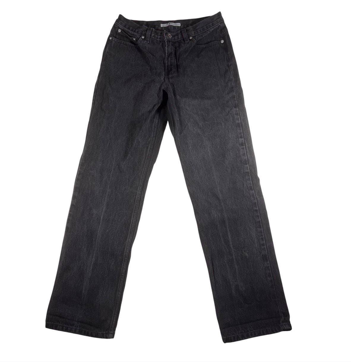 Tommy Hilfiger Vintage Black Denim Straight Leg Jeans 2