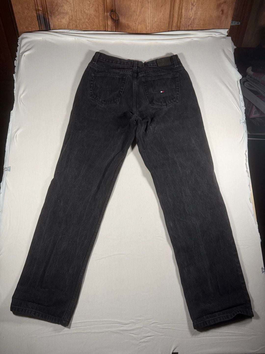 Tommy Hilfiger Vintage Black Denim Straight Leg Jeans 3