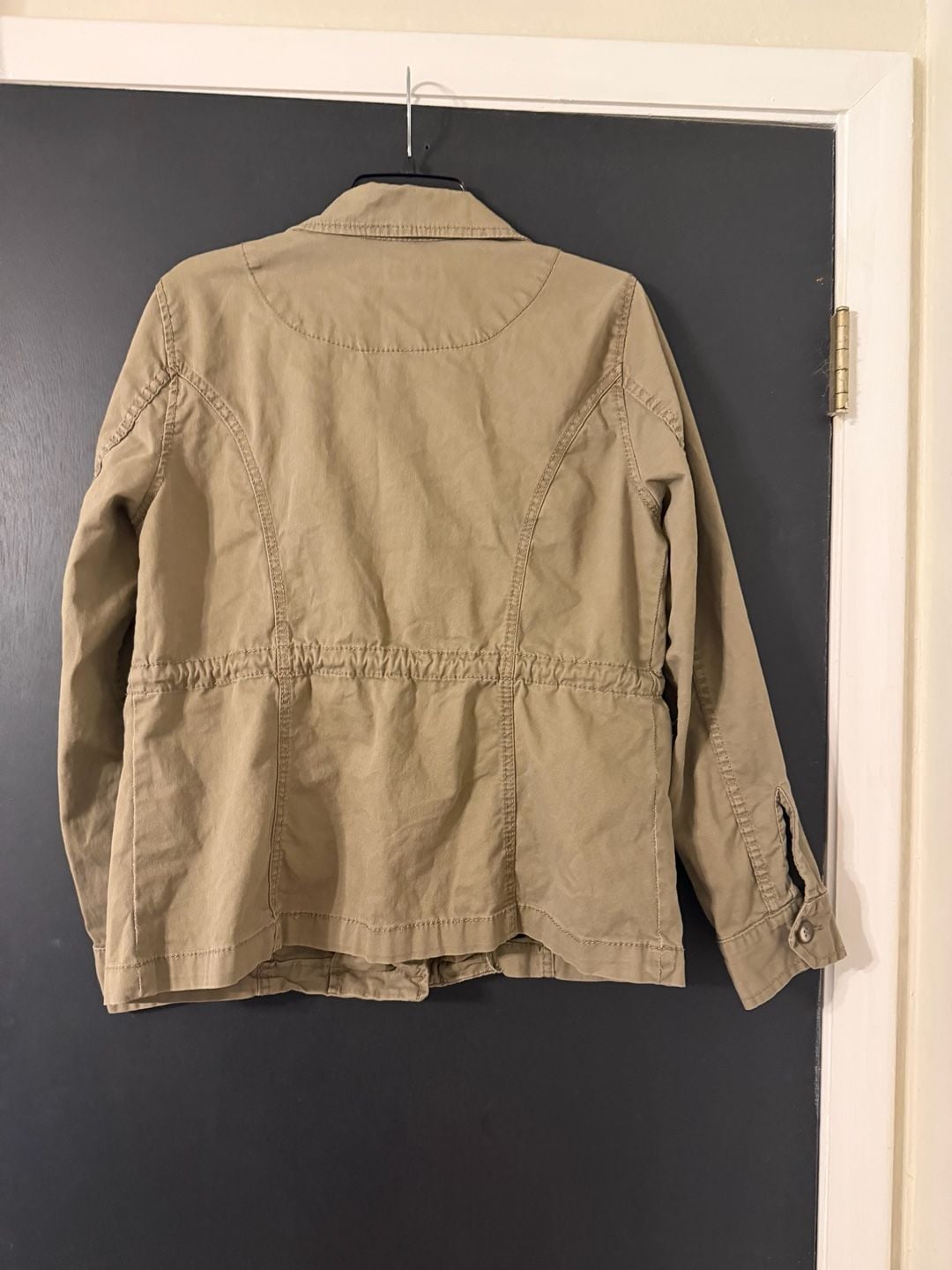 Nine West Vintage America Begonia Jacket Size M Khaki Utility Cargo 4