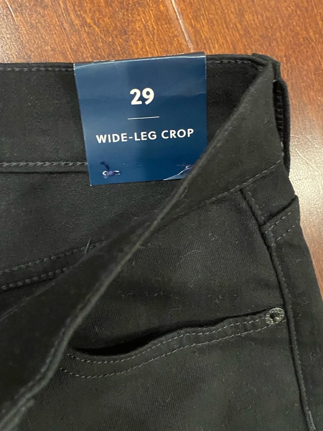 J.Crew Wide-Leg Crop Pants Size 29 Black Twill 5