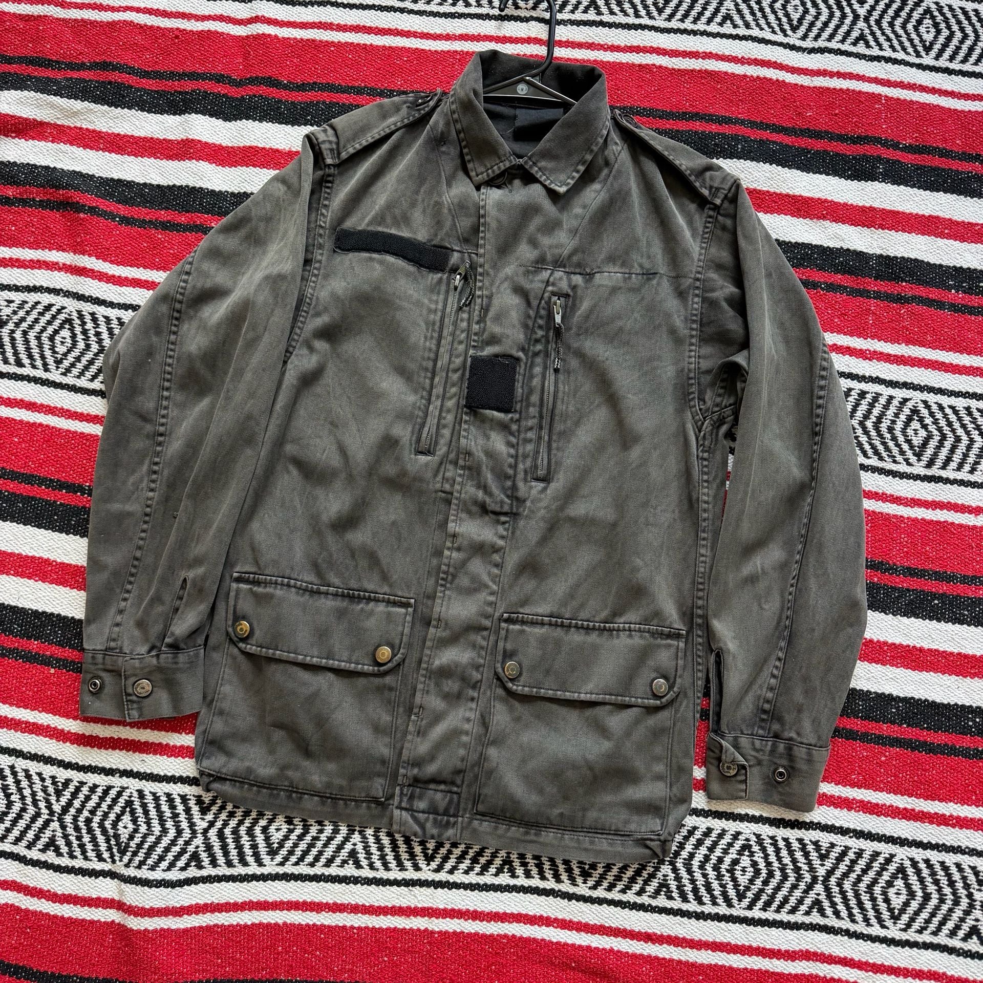 Faded Vintage Military-Style Field Jacket - Sz M 2