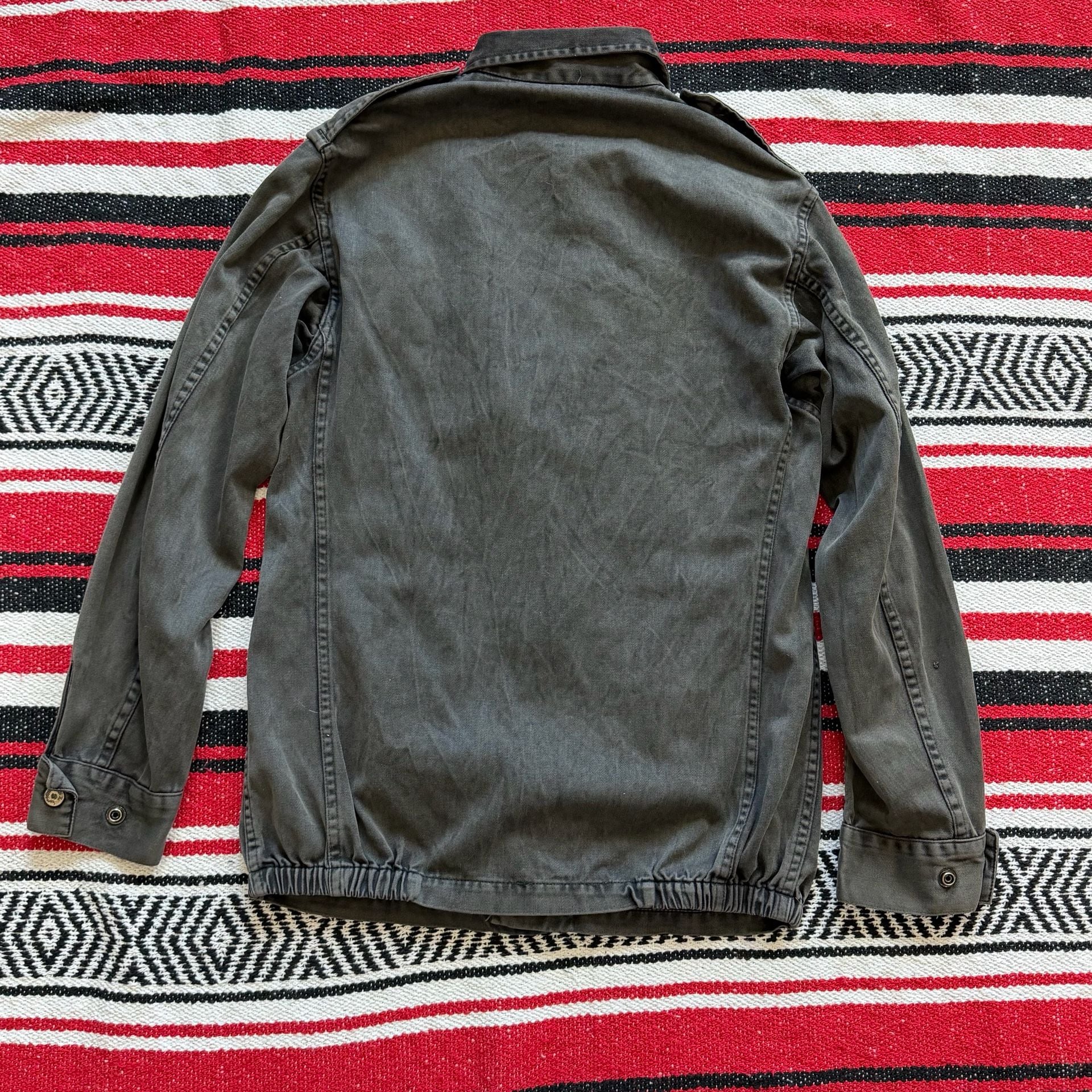 Faded Vintage Military-Style Field Jacket - Sz M 5
