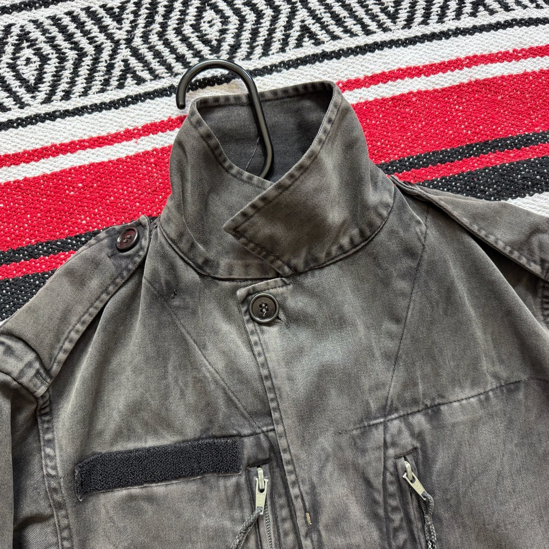 Faded Vintage Military-Style Field Jacket - Sz M 7
