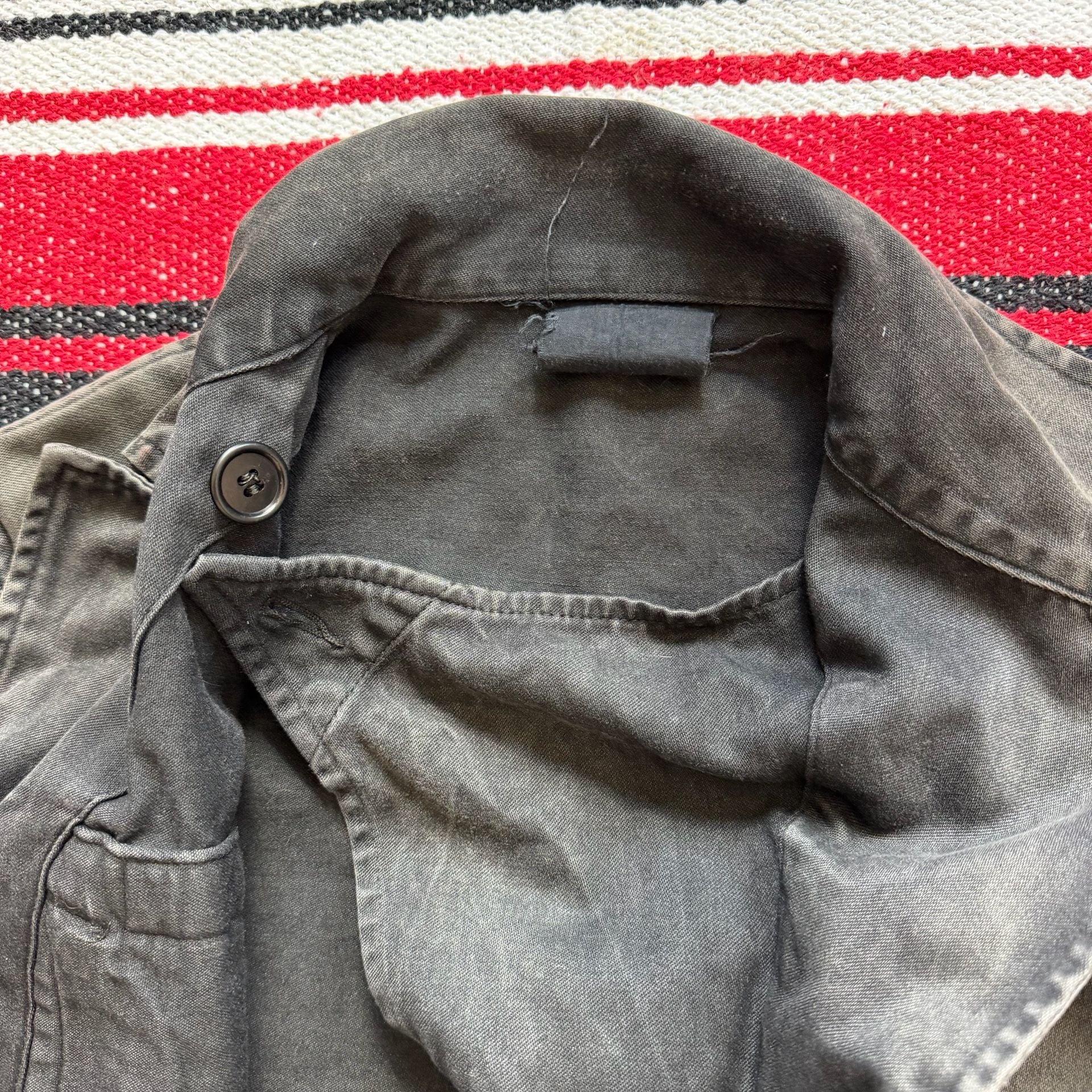 Faded Vintage Military-Style Field Jacket - Sz M 8