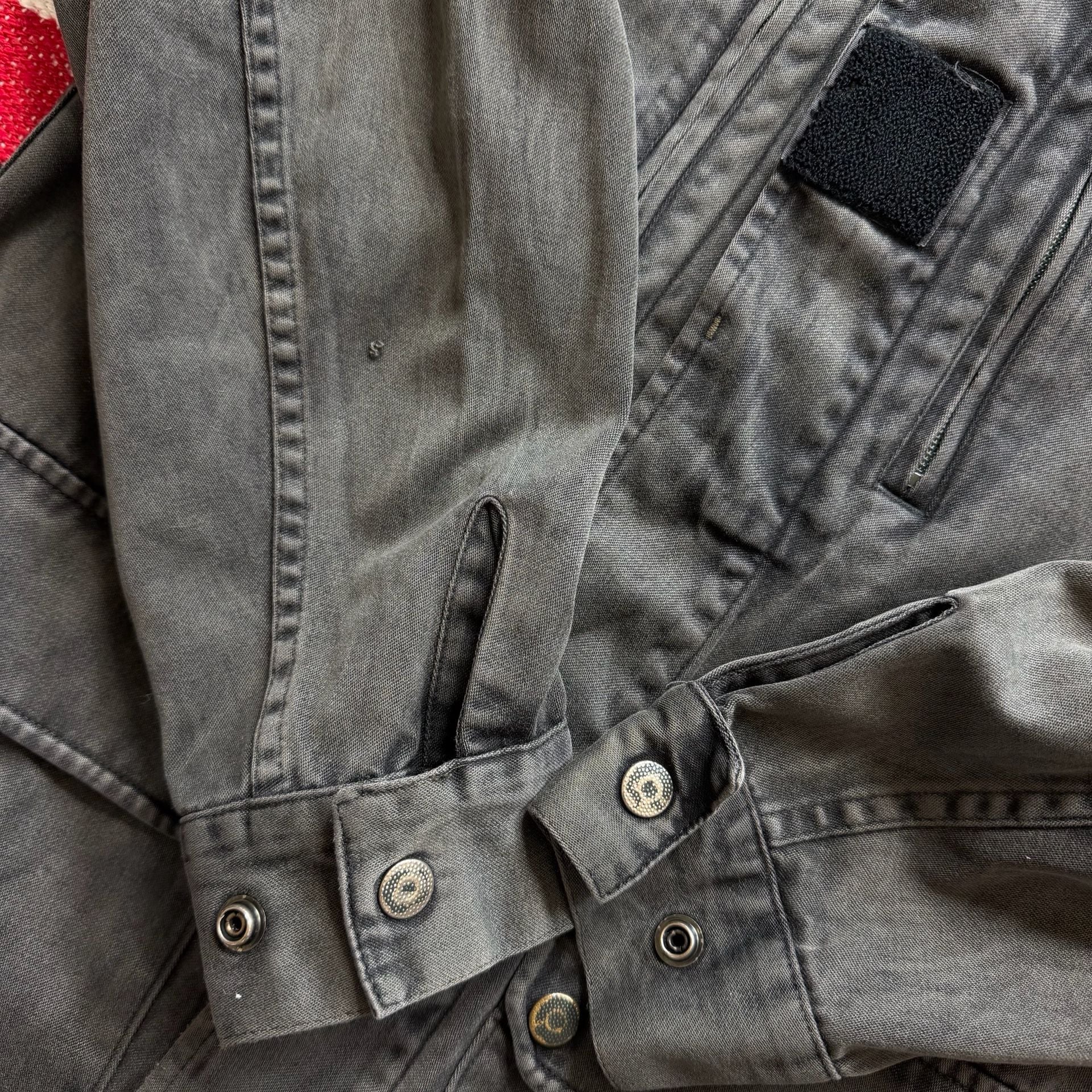 Faded Vintage Military-Style Field Jacket - Sz M 9