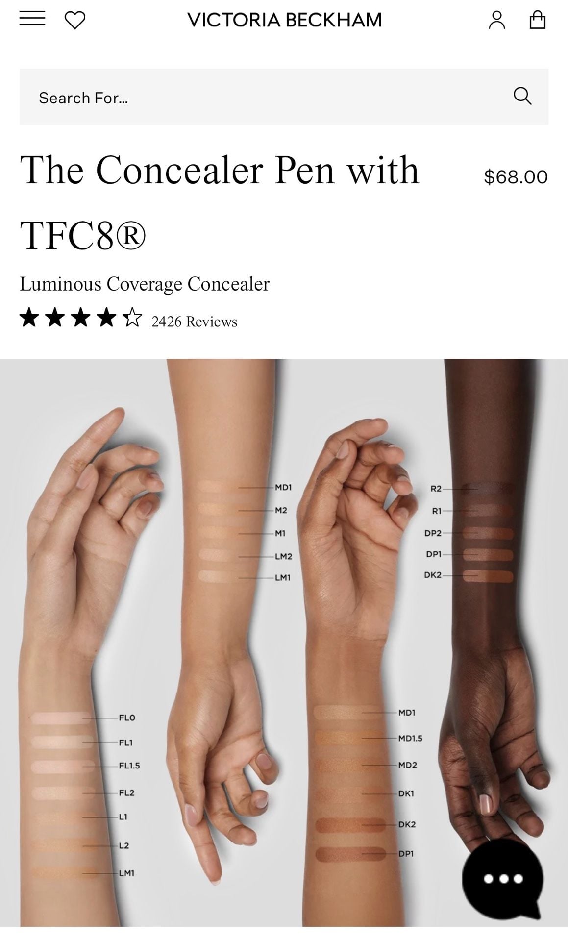 Victoria Beckham The Concealer Pen in Shade M1. MSRP $68!  8