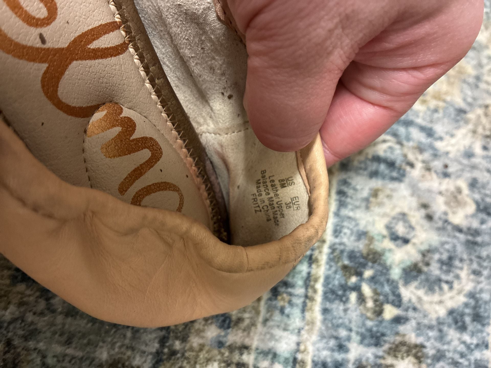 Sam Edelman Felicia Ballet Flat Size 8 Nude Leather 7