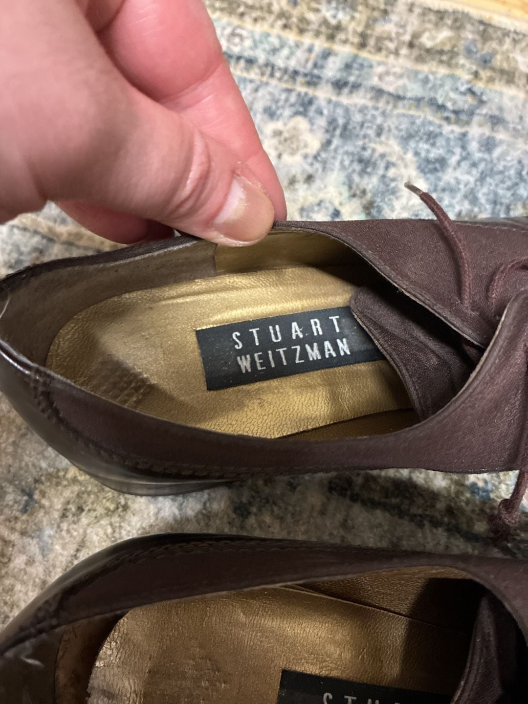 Vintage 1990s Stuart Weitzman Brown Oxford Shoes Size 6M 3