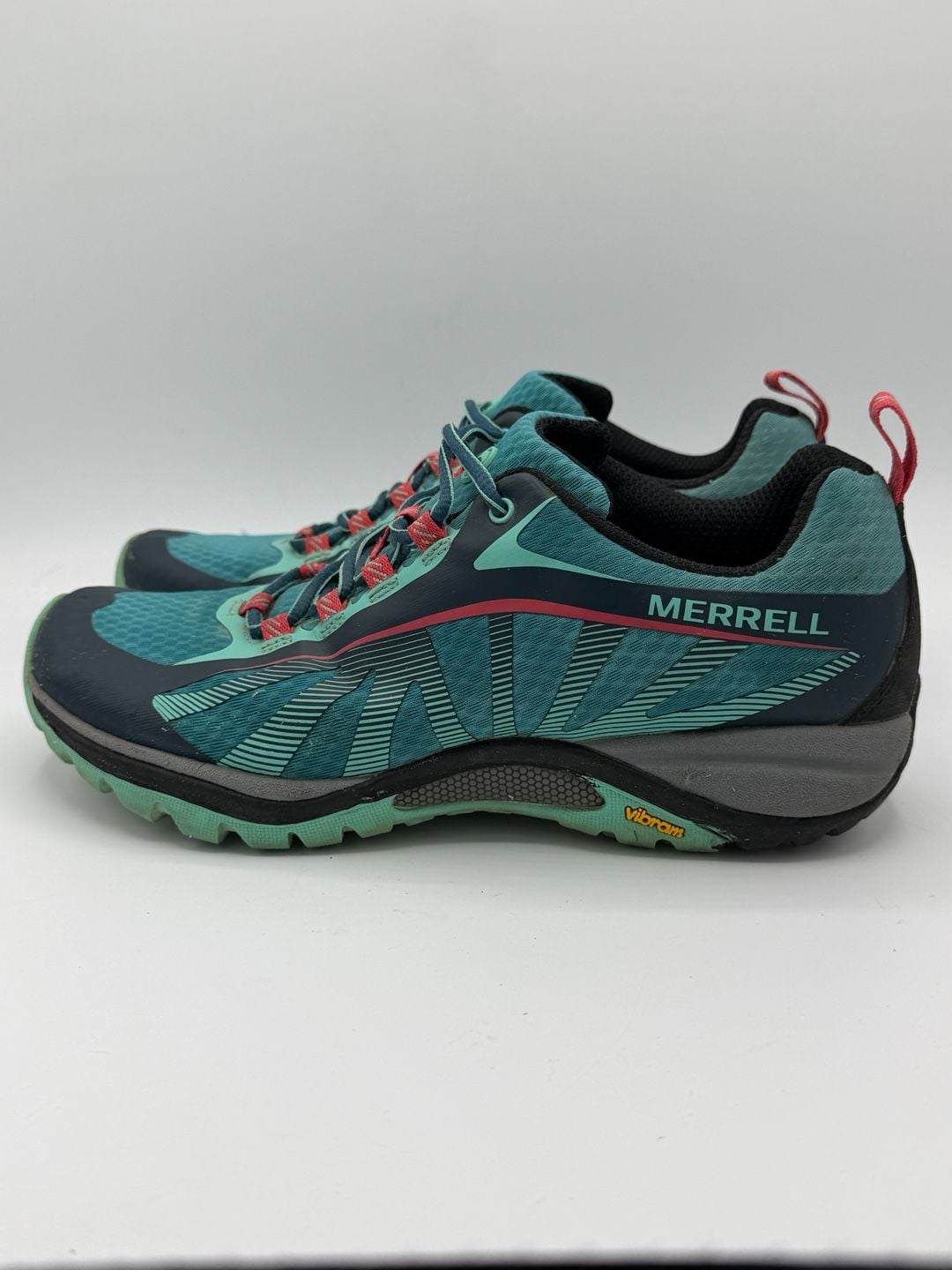 Merrell Siren Edge J35514 Womens 7.5 Blue Teal Vibram Hiking Trail Shoes 8