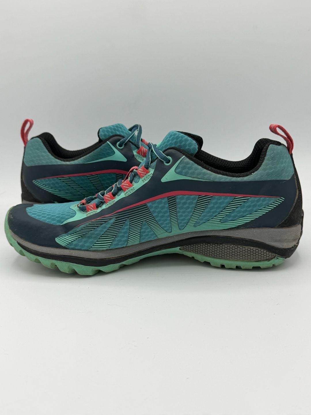 Merrell Siren Edge J35514 Womens 7.5 Blue Teal Vibram Hiking Trail Shoes 11