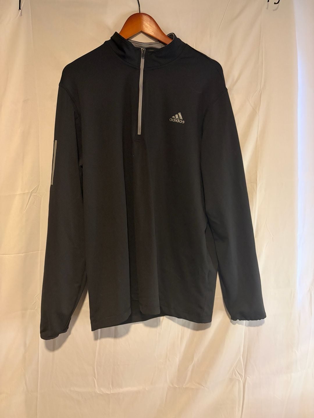 Adidas Golf 1/4 Zip Pullover Size XL Black 3