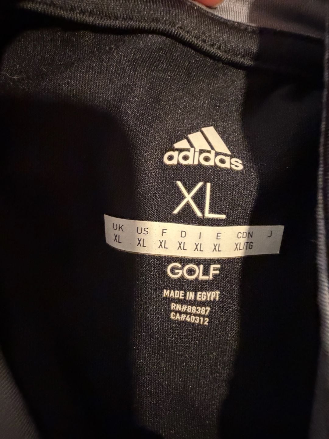 Adidas Golf 1/4 Zip Pullover Size XL Black 5