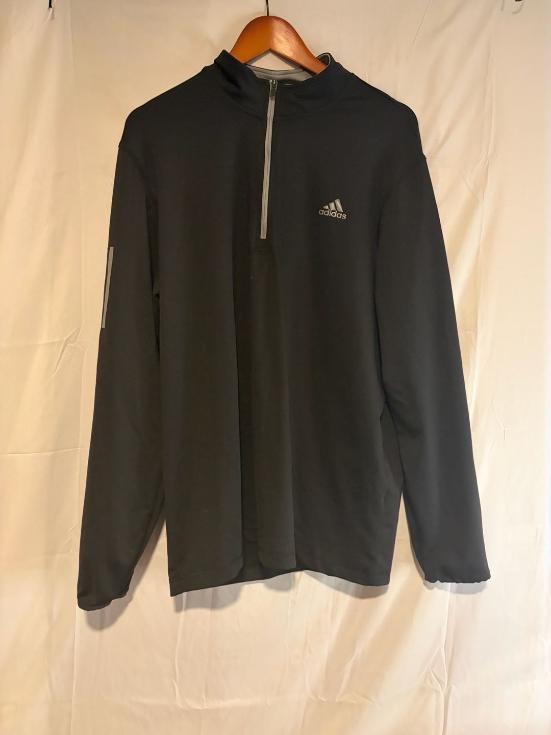 Adidas Golf 1/4 Zip Pullover Size XL Black 6