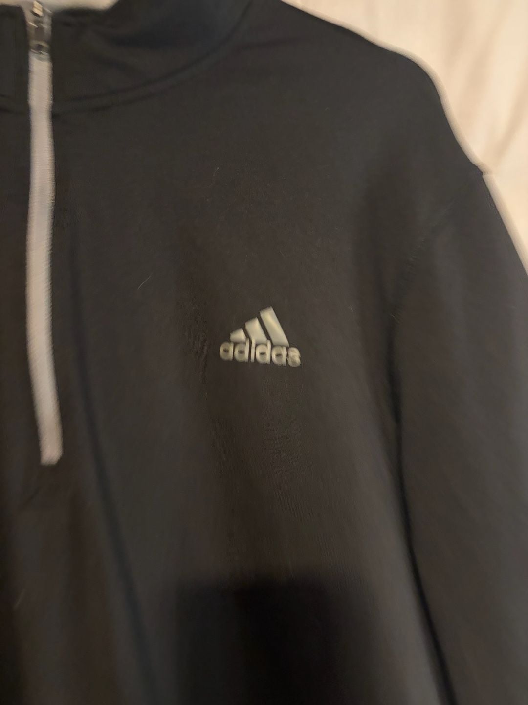 Adidas Golf 1/4 Zip Pullover Size XL Black 7