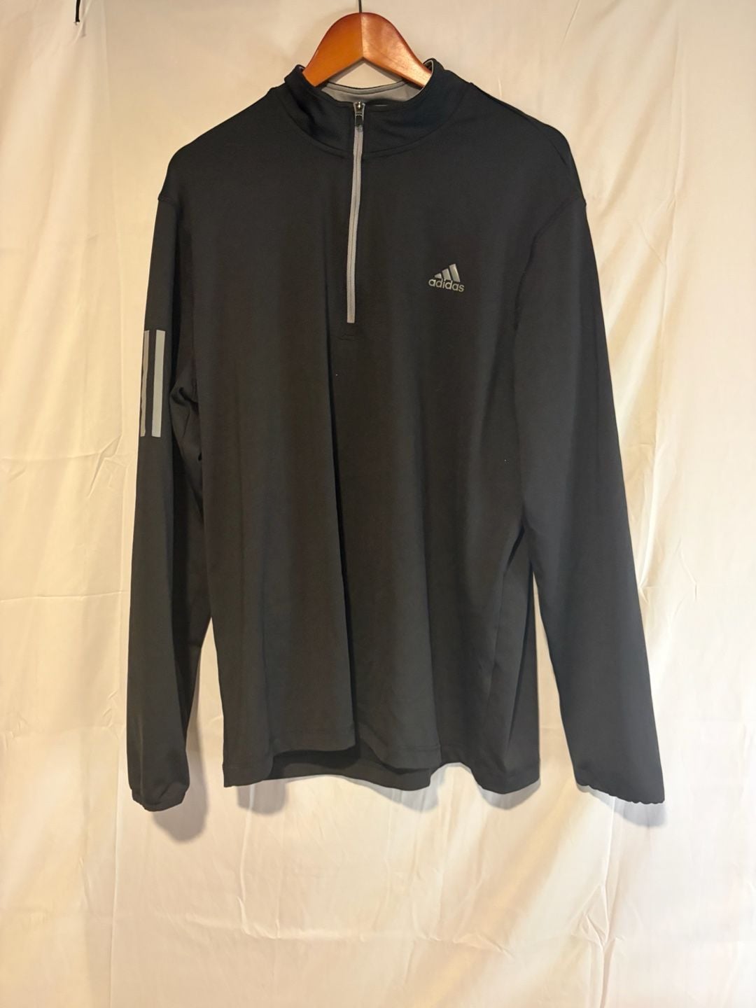 Adidas Golf 1/4 Zip Pullover Size XL Black 8