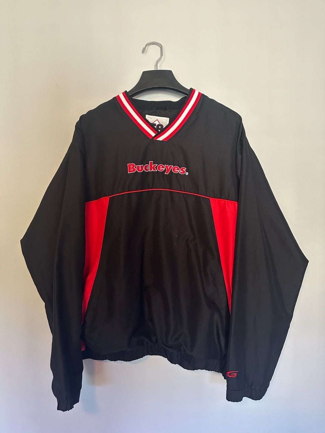 58 Sports Ohio State Buckeyes Jacket Size L Black Red 2