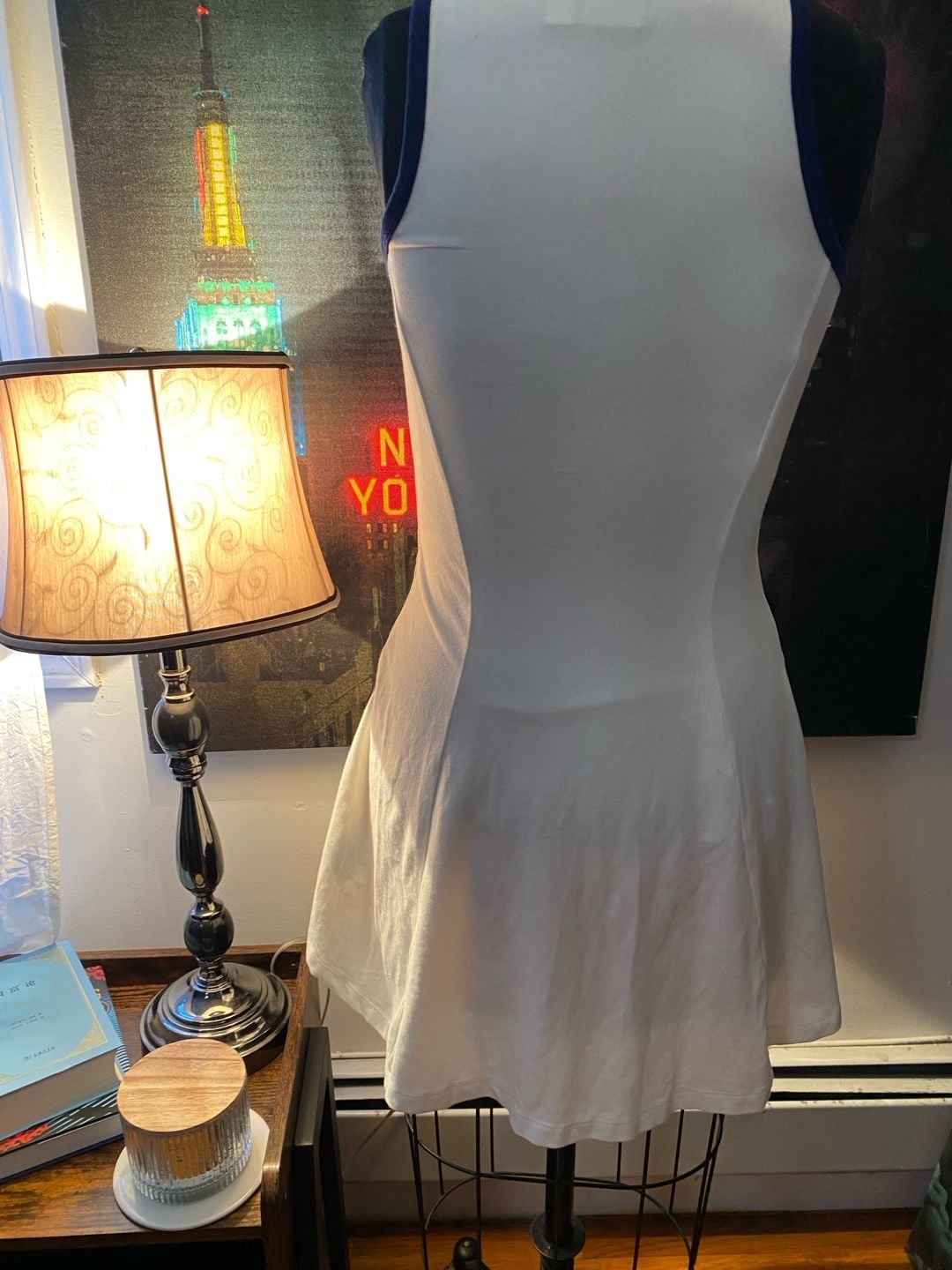 Adidas Originals Sleeveless round neckline dress with contrast trim 3