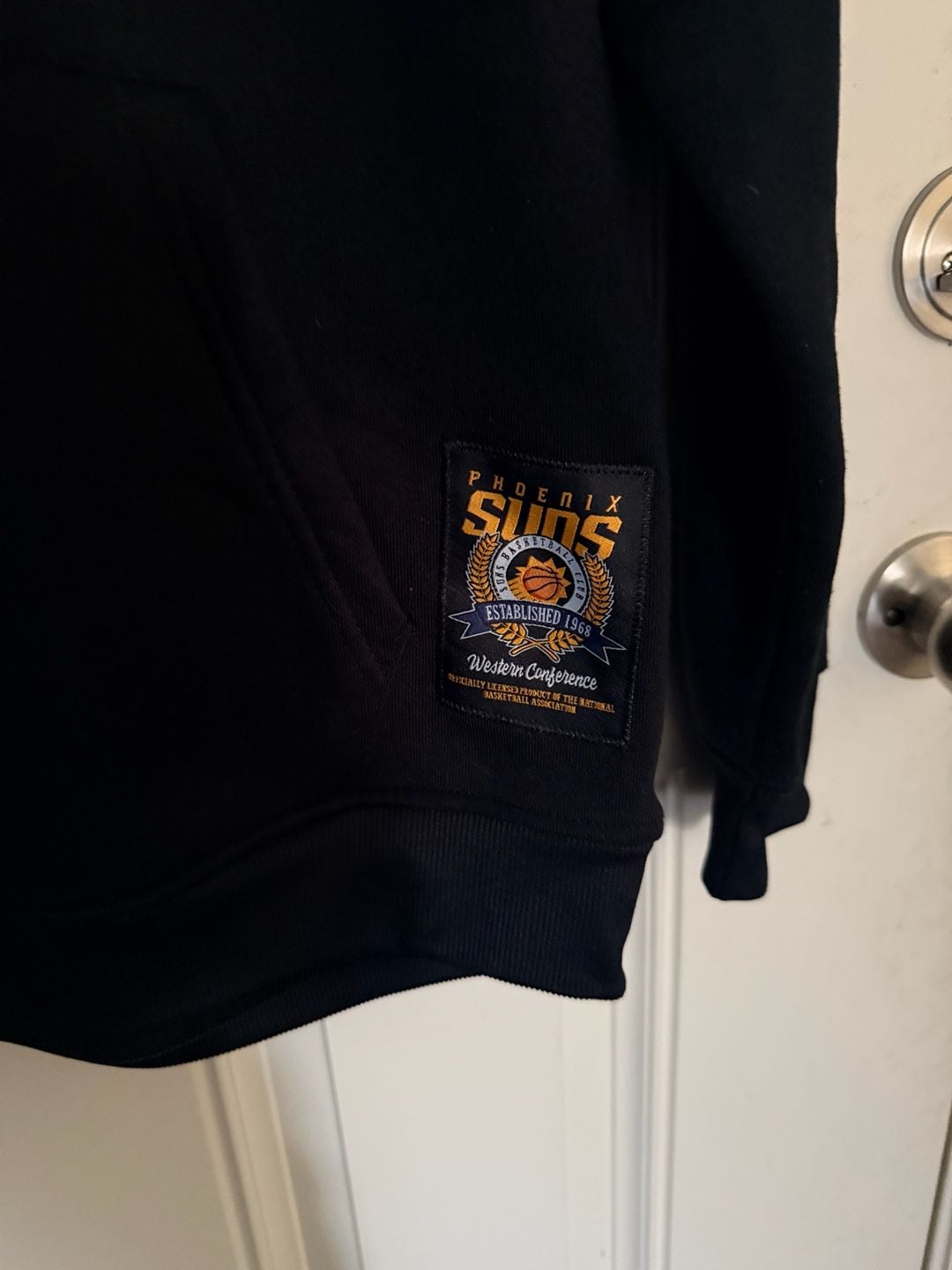 NBA Phoenix Suns Hoodie Size M Black Pullover Basketball Sweatshirt 4