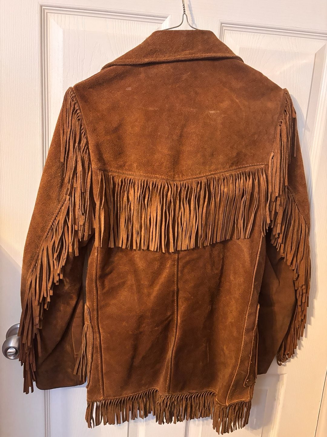 Schott Bros Rancher Suede Fringe Jacket Size 34 Brown 4