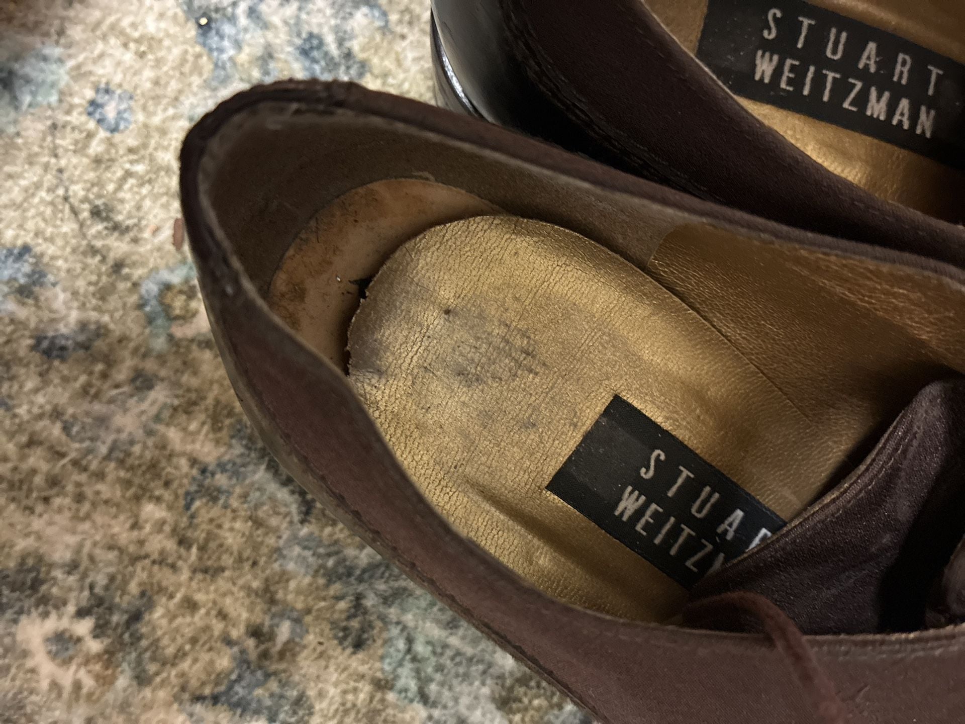 Vintage 1990s Stuart Weitzman Brown Oxford Shoes Size 6M 6