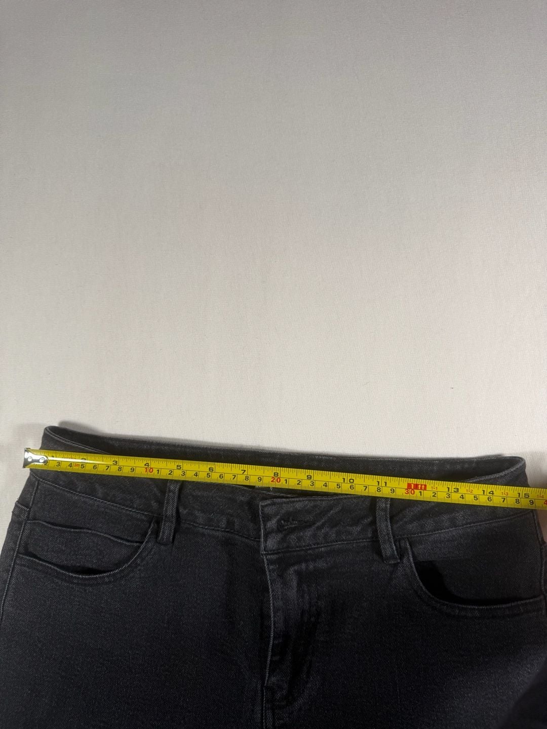 Current Mood Open 24 Hours Black Wide Leg Jeans Size L 6