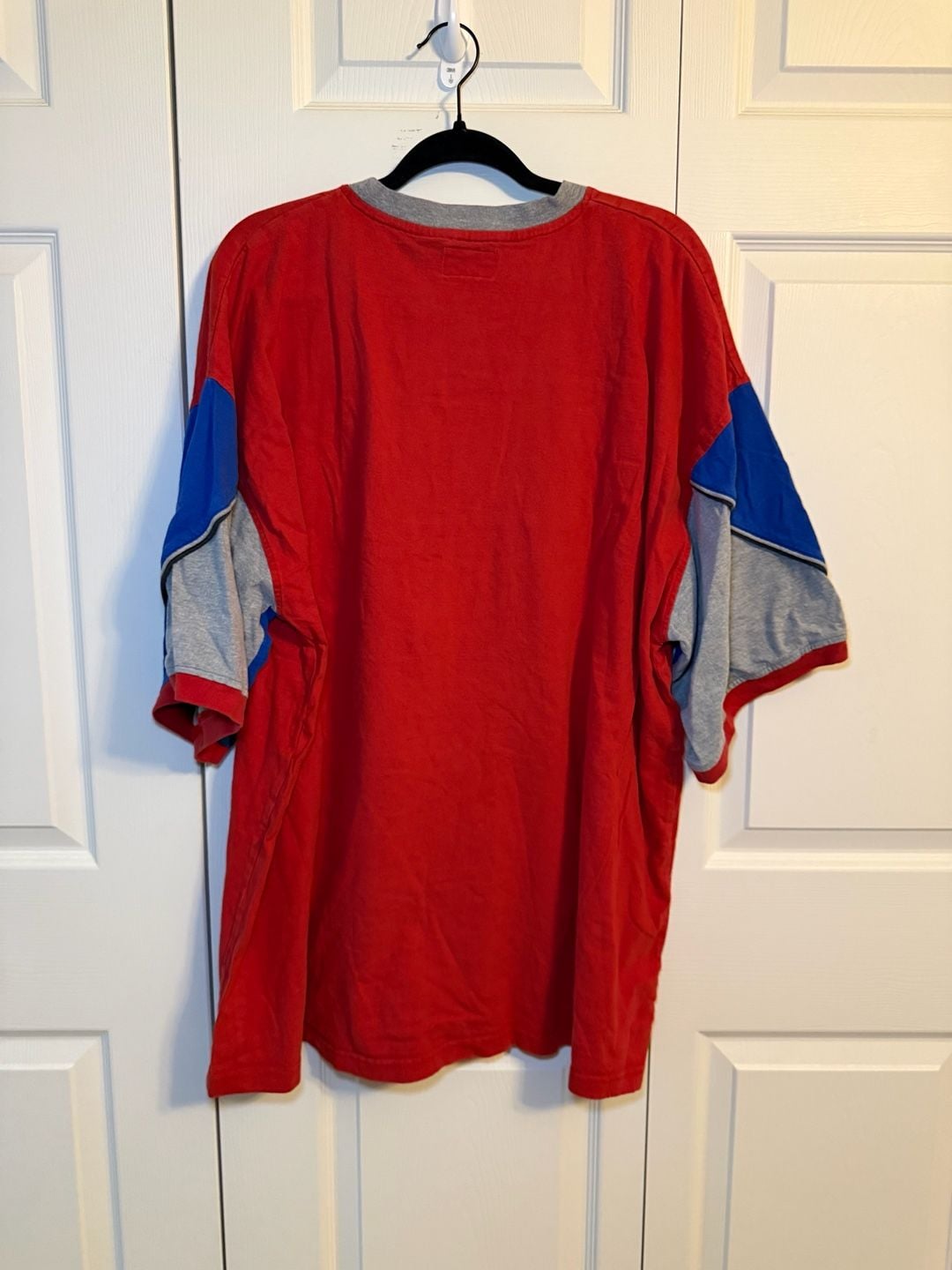 Y2K NYC Jeans Harlem City Collection T-Shirt Size 4XL Red Blue Vintage 08 10