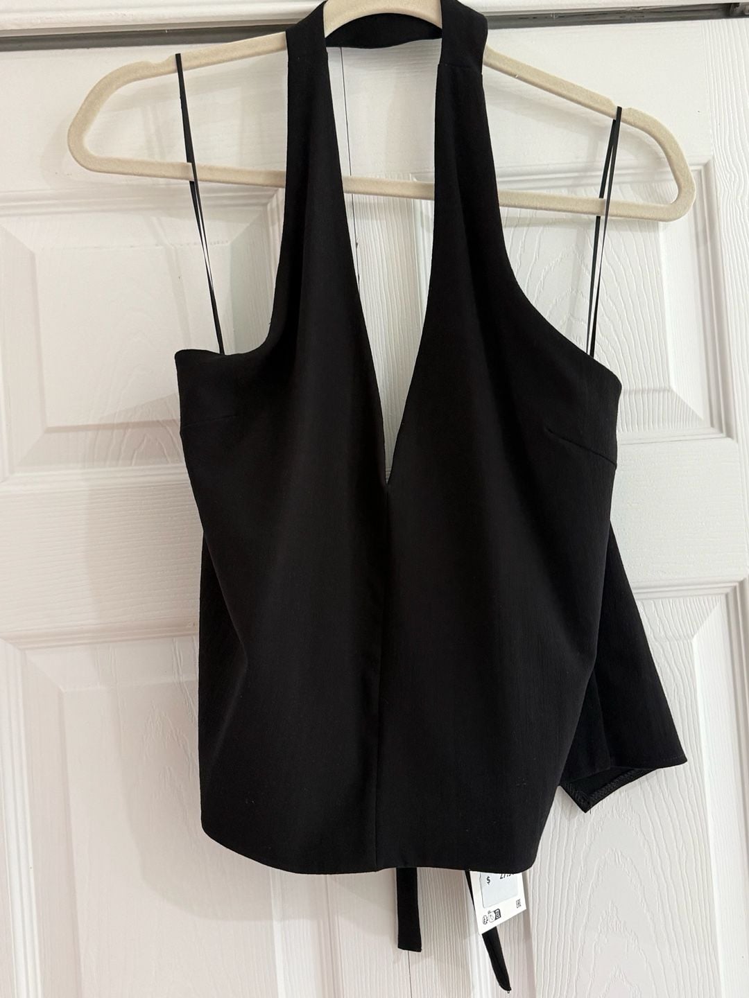 Zara Halter Top Size L Black 4