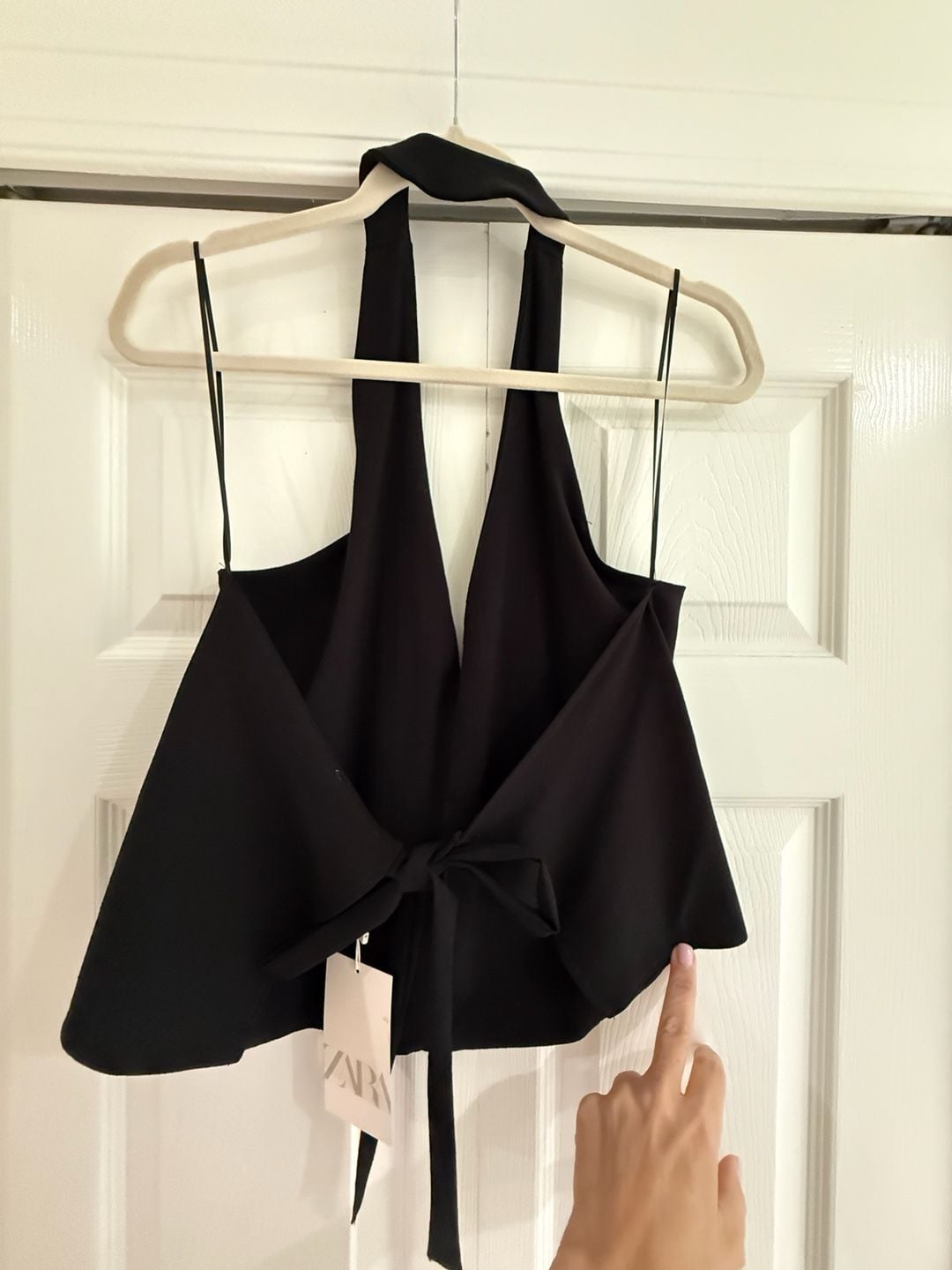Zara Halter Top Size L Black 5
