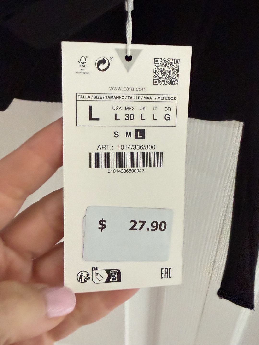 Zara Halter Top Size L Black 6