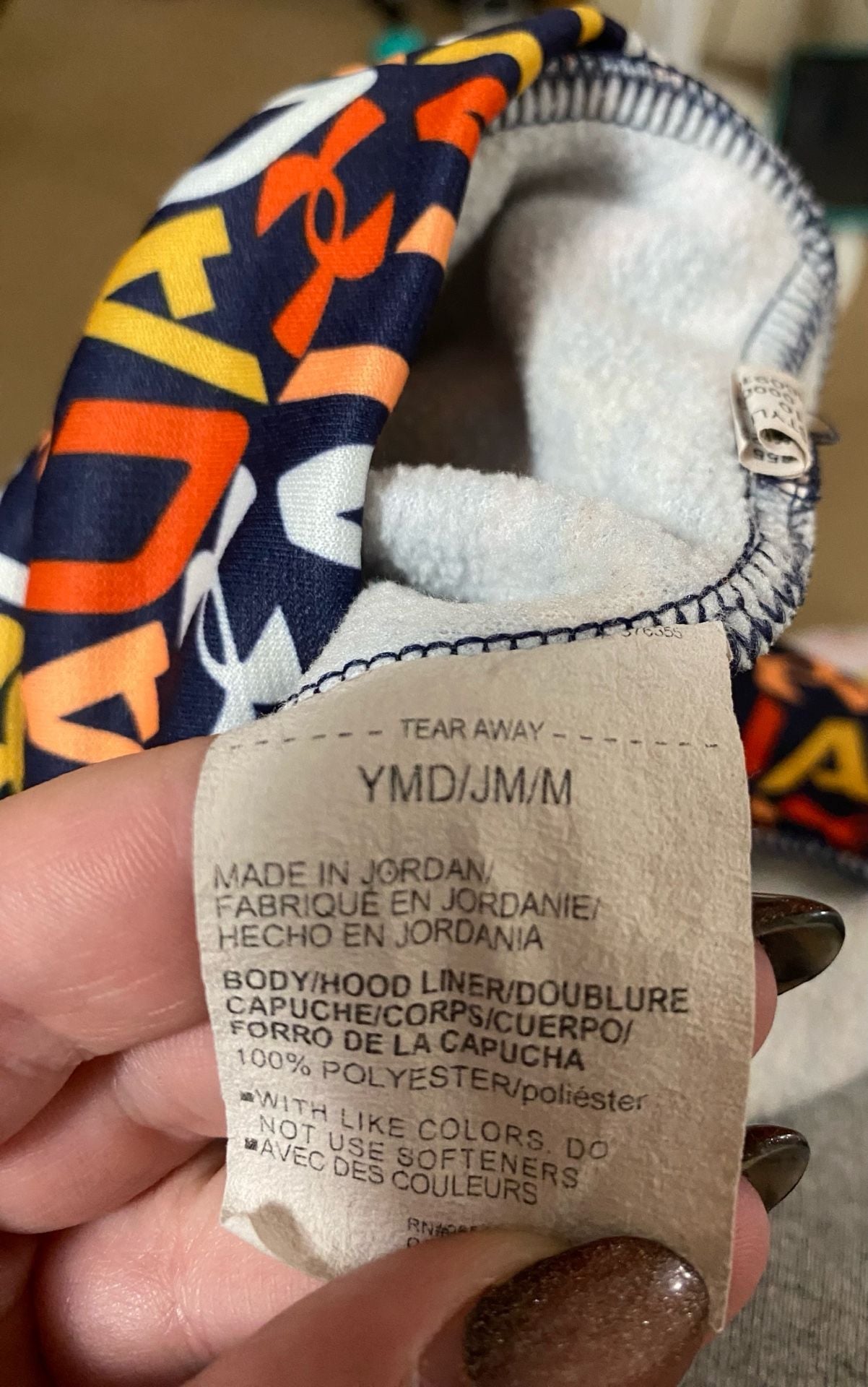 Under Armour Fleece Hoodie Size YMD Multi-Color Logo Print 4