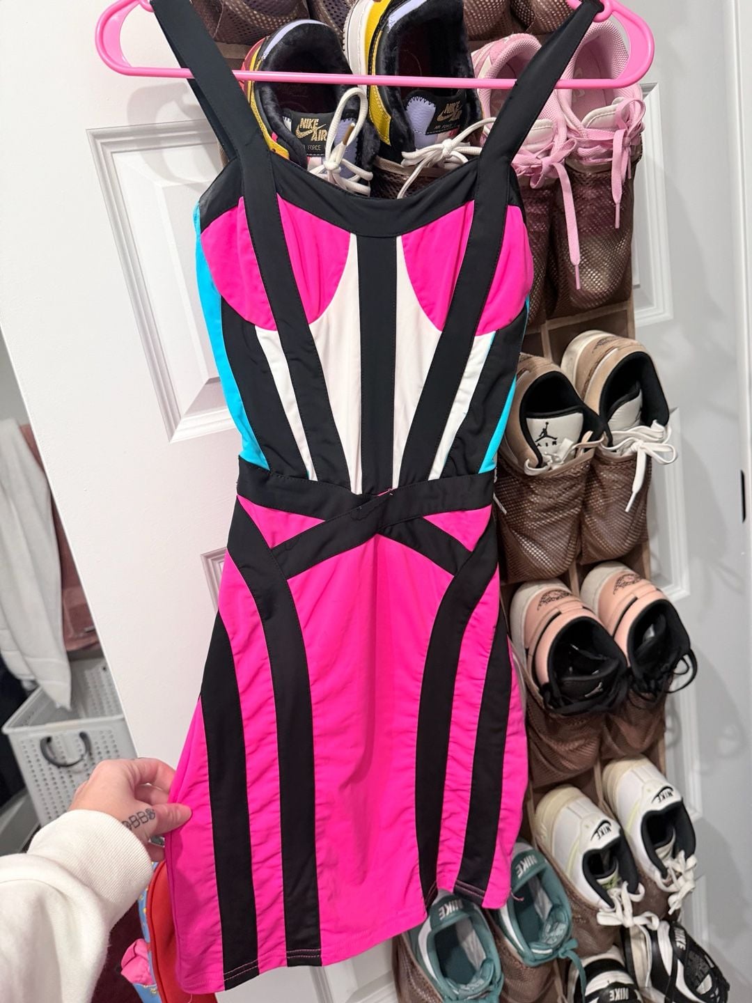 Fashion Nova Bandage Dress Size XS Multi Colorblock 2
