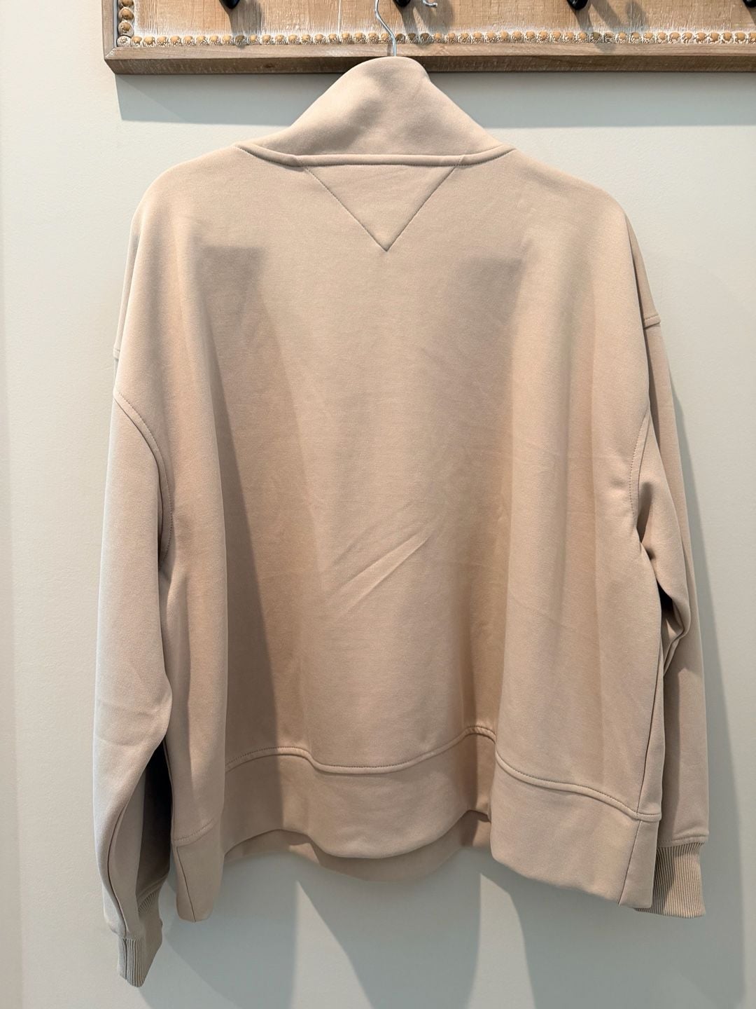Tommy Hilfiger Half-Zip Sweatshirt Size XL Beige 4