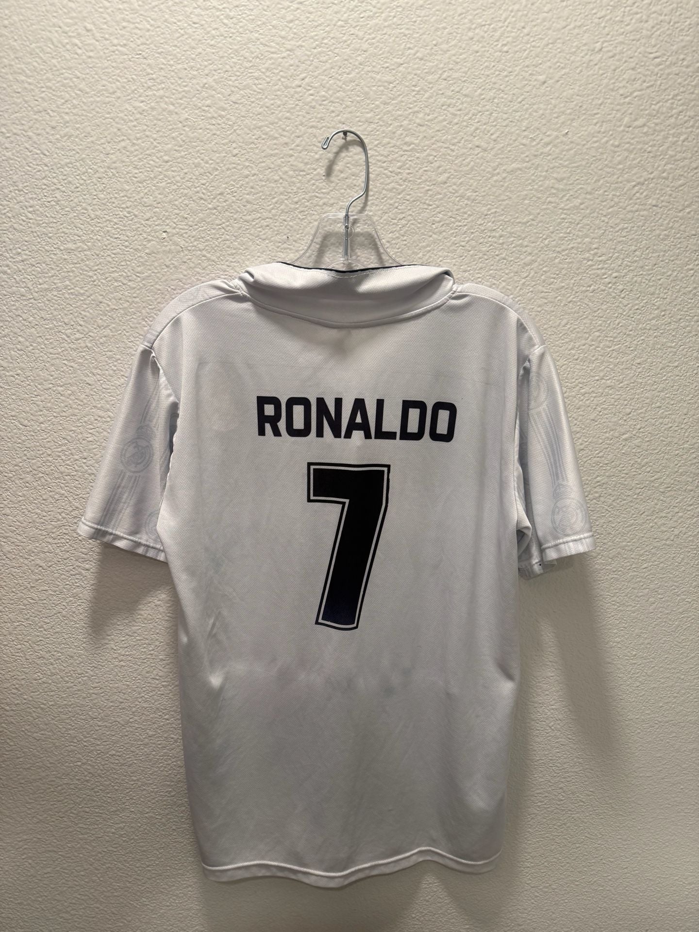 Real Madrid Ronaldo 7 Size M White Soccer Jersey REP 5