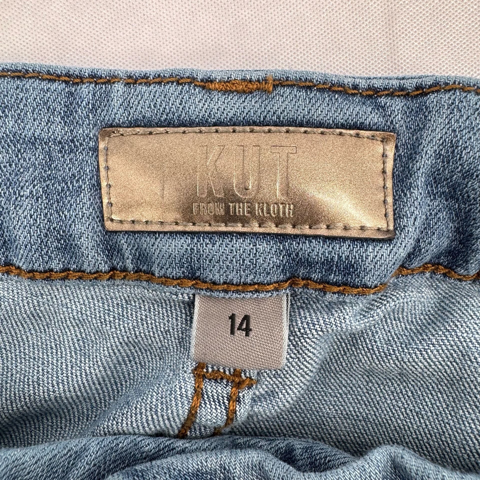 Kut From The Kloth Meg High Rise Wide Leg Jeans Size 14 3