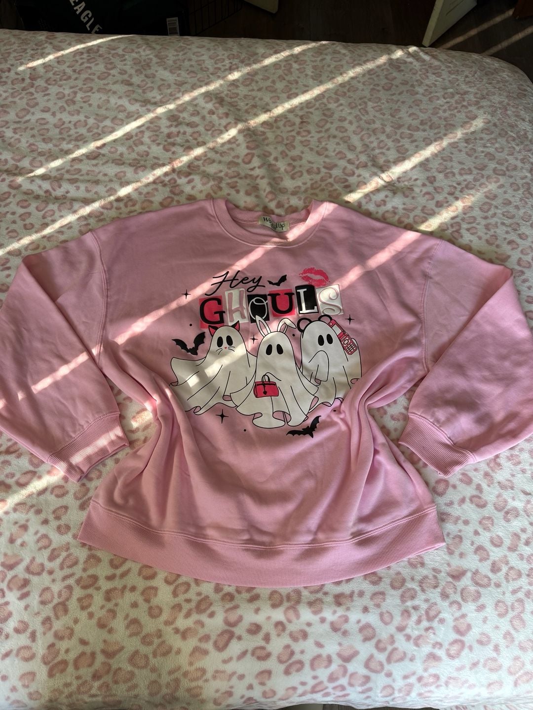 Wound Up Hey Ghouls Halloween Sweatshirt Size XL 16-18 2