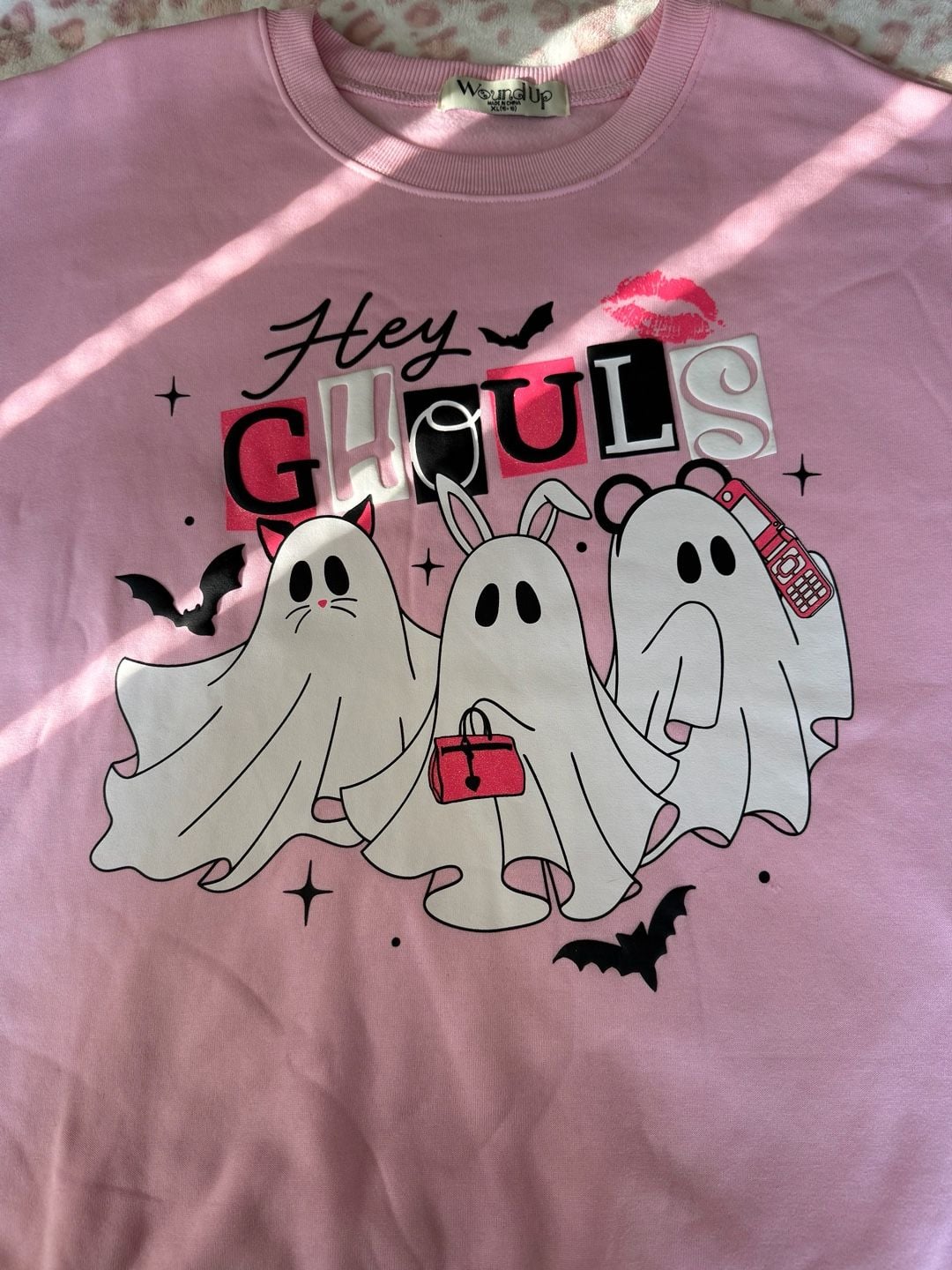 Wound Up Hey Ghouls Halloween Sweatshirt Size XL 16-18 3