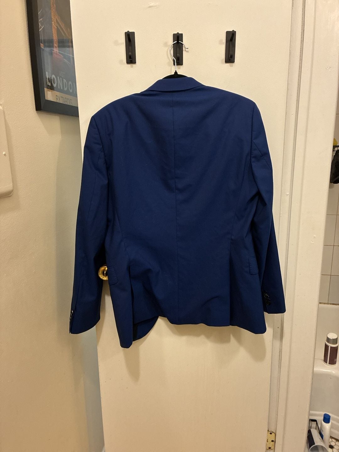 Hugo Boss Blue Guabello Stretch Tailoring Suit Jacket Blazer 7