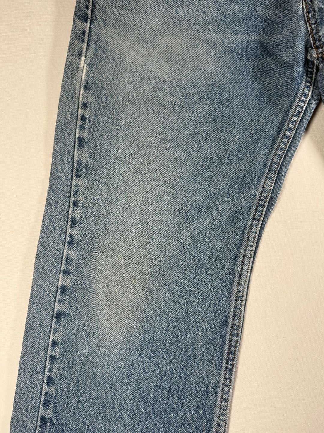 Levi's 501 Original Fit Jeans Blue Cotton Denim Distressed 5