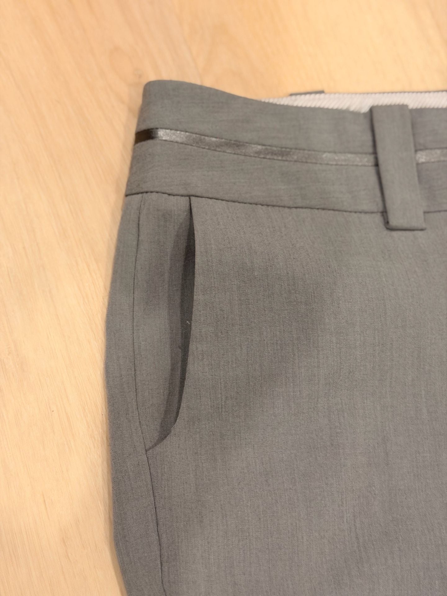 Mossimo Stretch Dress Pants Size 10 Gray Bootcut 5