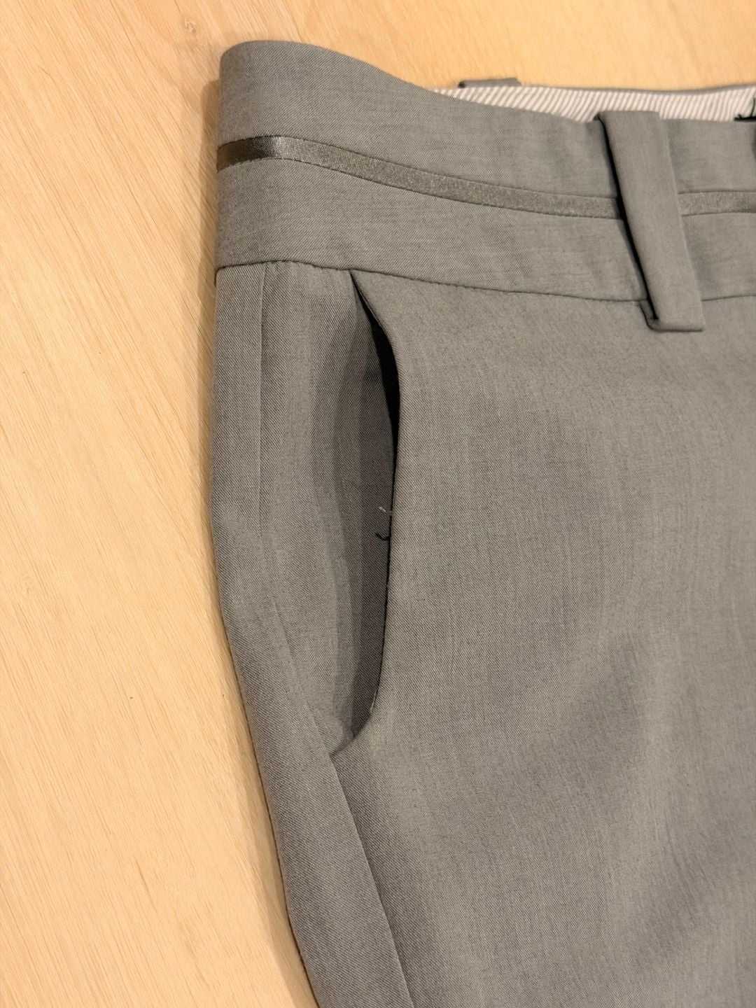 Mossimo Stretch Dress Pants Size 10 Gray Bootcut 6