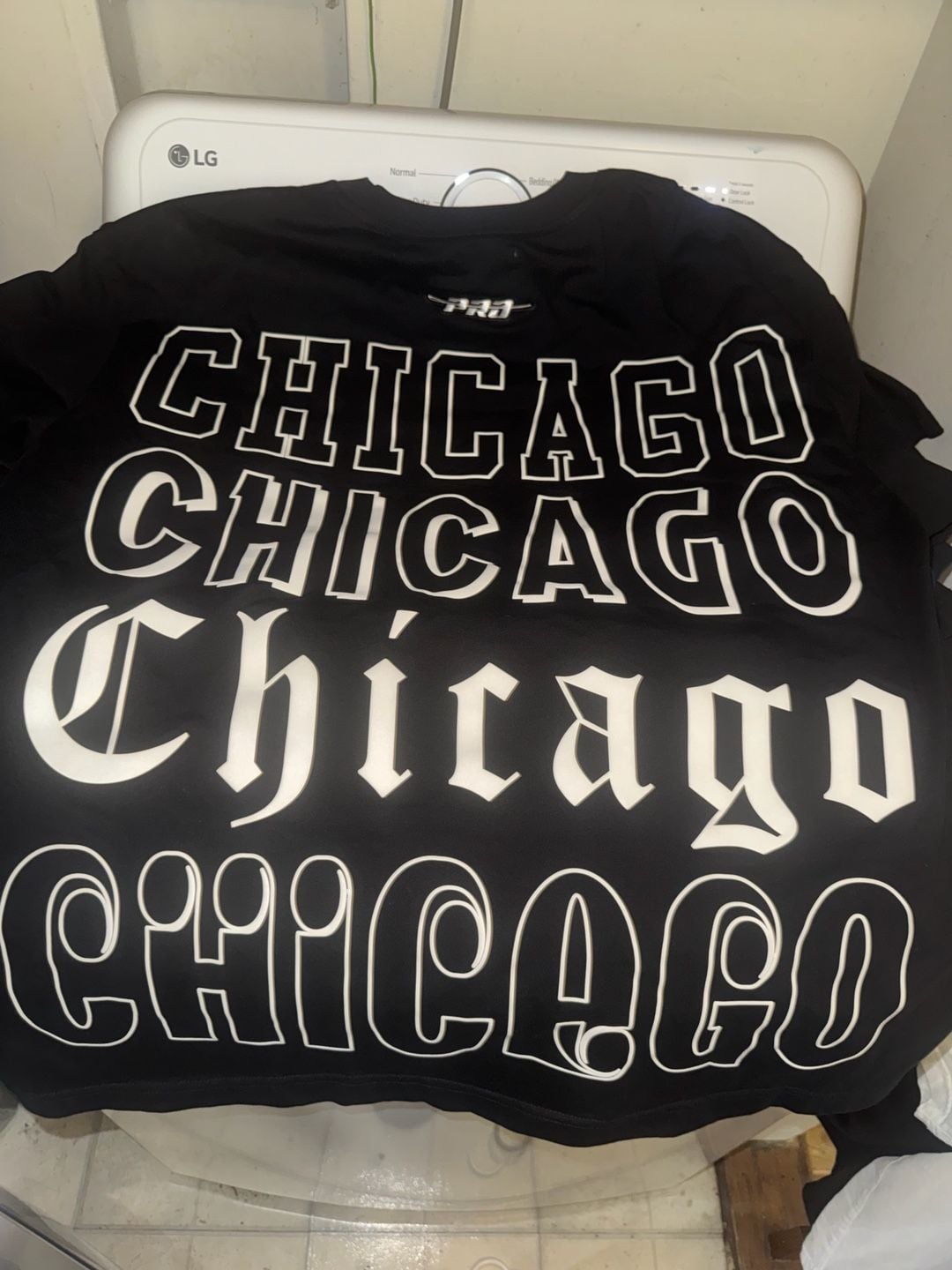 Pro Standard Chicago Bulls T-Shirt Size XL Black 3