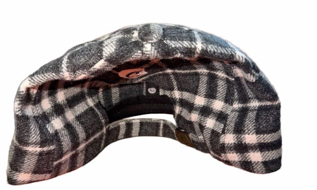 Cookies Cultivators Flannel Dad Hat One Size Black White Plaid 3