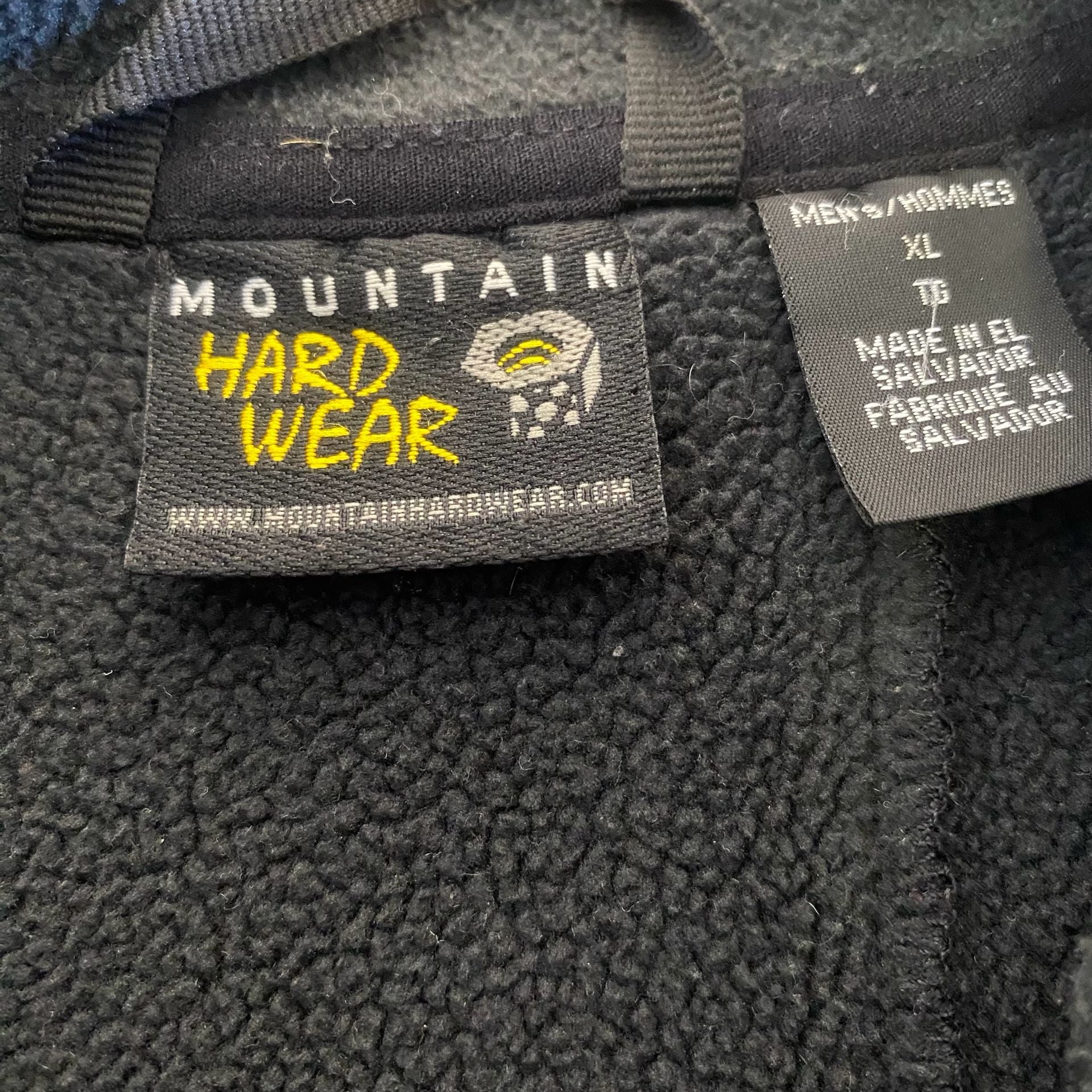 Mountain Hardwear Windstopper Fleece Jacket Size XL Black Gray Full Zip 4