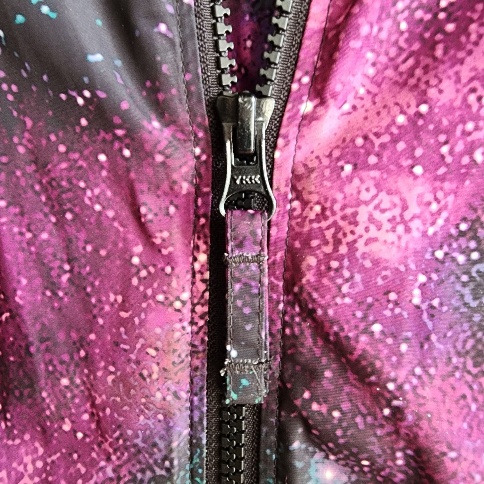 Lands' End Kids Winter Jacket Size XL Galaxy Print Hooded Insulated 8