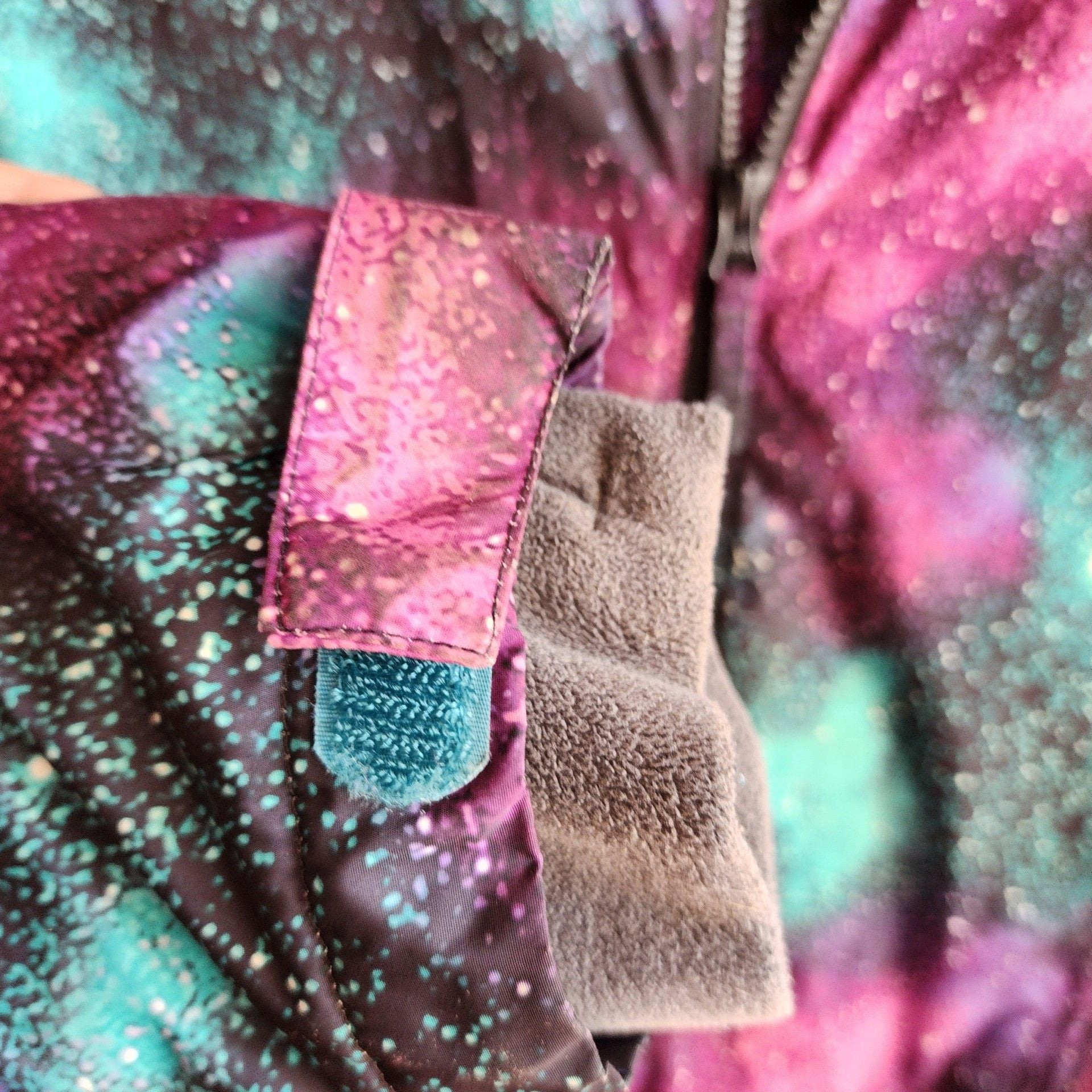 Lands' End Kids Winter Jacket Size XL Galaxy Print Hooded Insulated 9