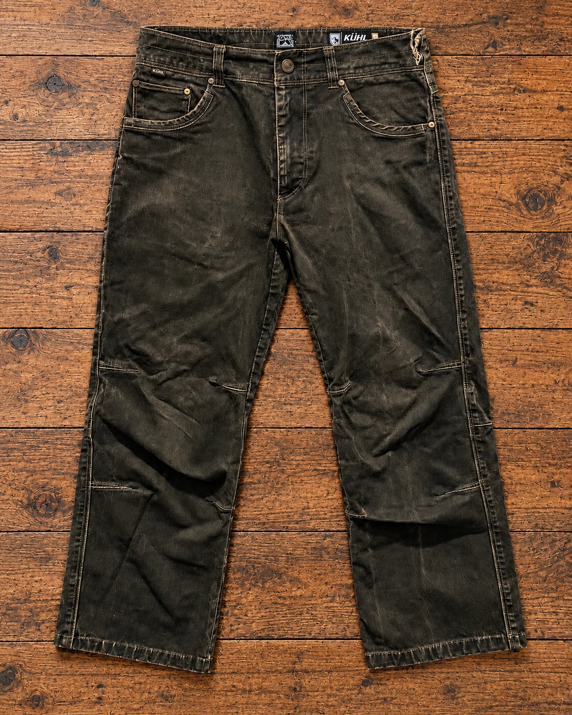 KÜHL Men’s 32x32 Dark Wash Utility Carpenter Jeans Baggy Workwear Pants 4
