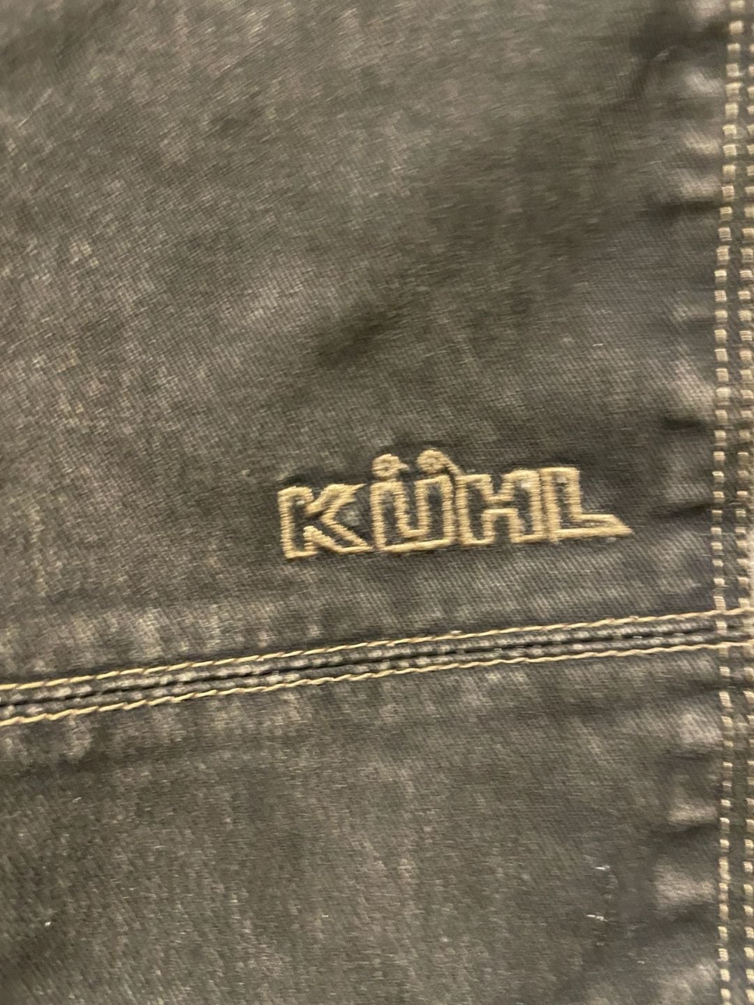 KÜHL Men’s 32x32 Dark Wash Utility Carpenter Jeans Baggy Workwear Pants 8