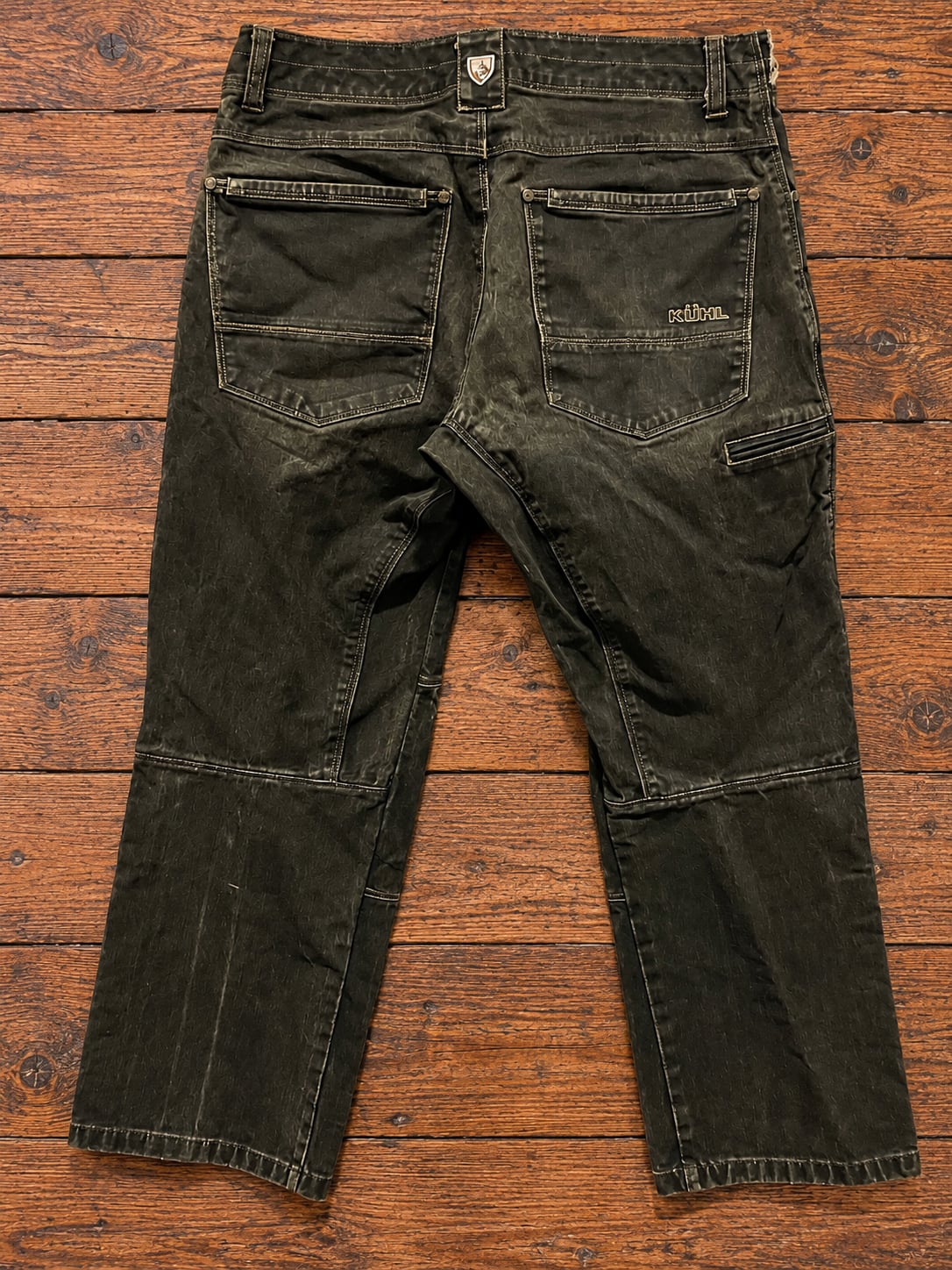 KÜHL Men’s 32x32 Dark Wash Utility Carpenter Jeans Baggy Workwear Pants 9